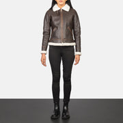 Sherilyn B-3 Nero Bomber in Pelle da Donna – Vista prodotto alternativa 3