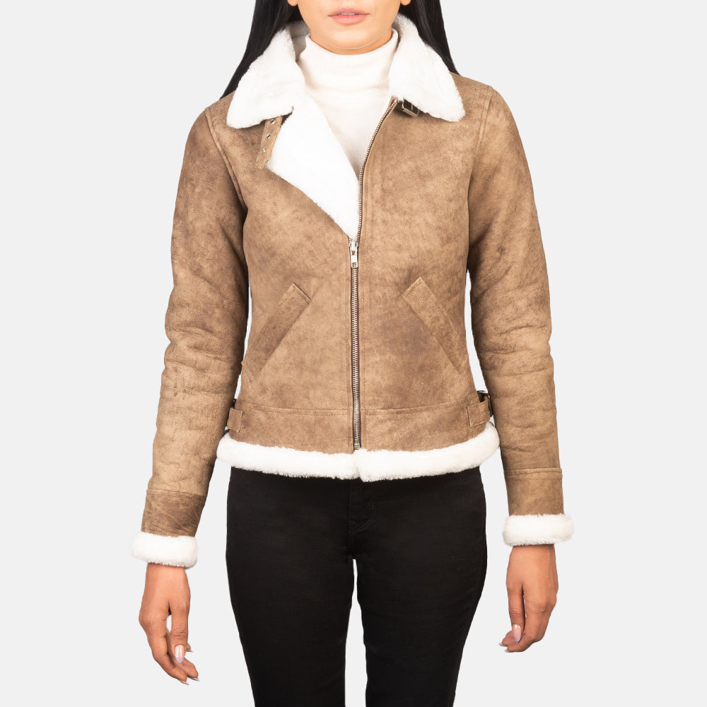 Sherilyn B-3 Nero Bomber in Pelle da Donna – Vista prodotto alternativa 1