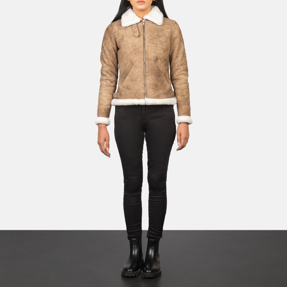 Sherilyn B-3 Nero Bomber in Pelle da Donna – Vista prodotto alternativa 3