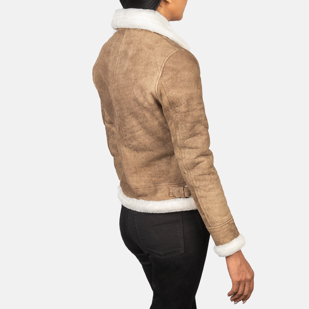 Sherilyn B-3 Nero Bomber in Pelle da Donna – Vista prodotto alternativa 5