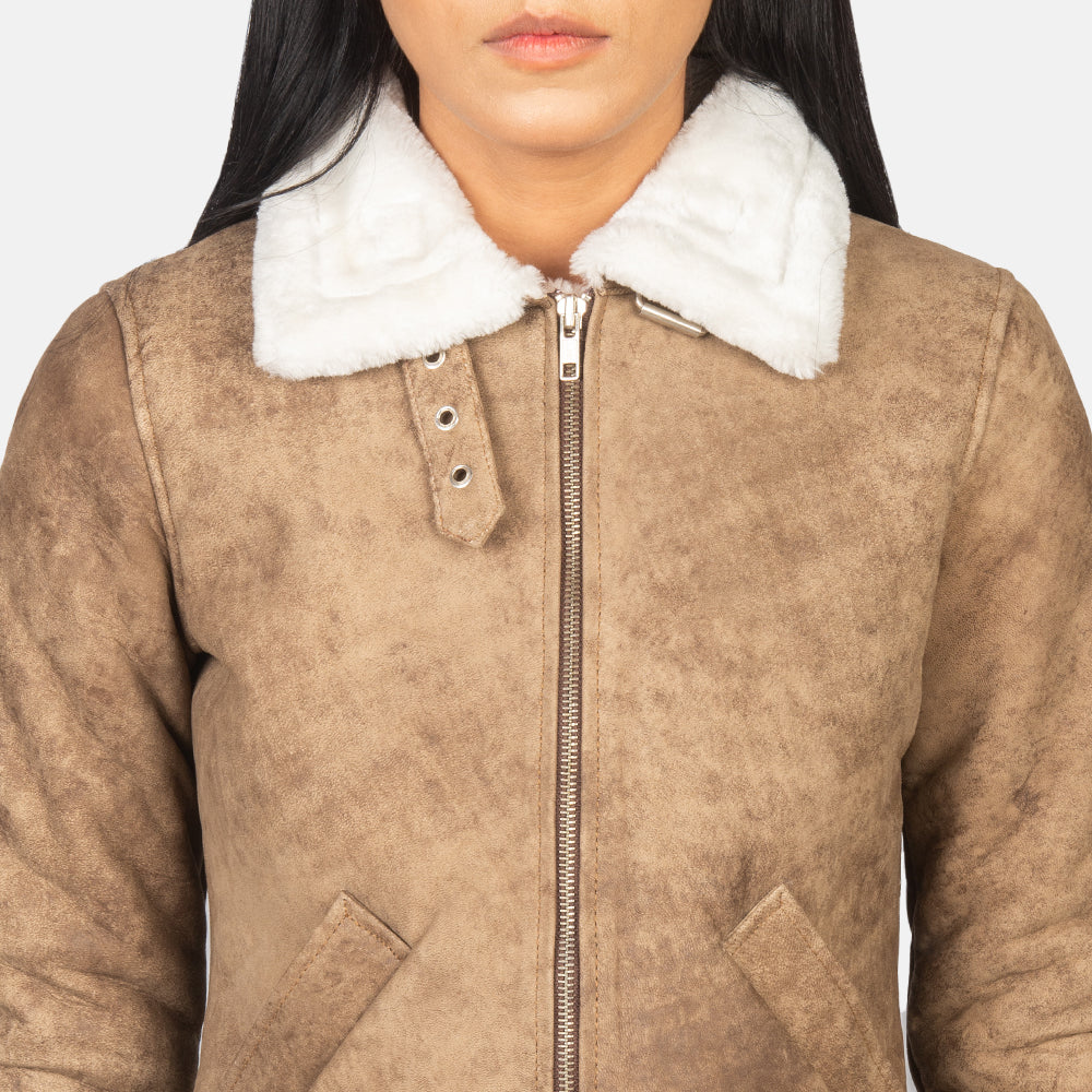 Sherilyn B-3 Nero Bomber in Pelle da Donna – Vista prodotto alternativa 6