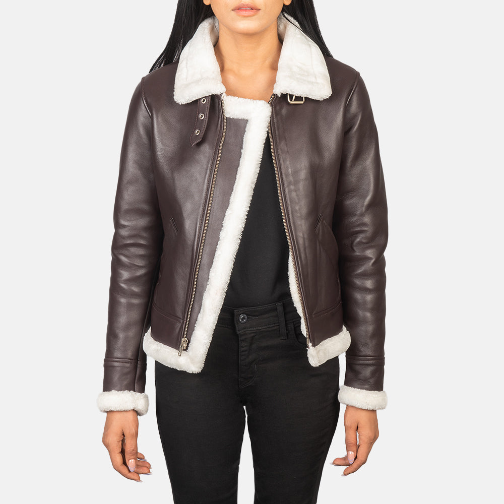 Sherilyn B-3 Nero Bomber in Pelle da Donna – Vista prodotto alternativa 1