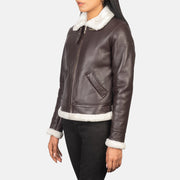 Sherilyn B-3 Nero Bomber in Pelle da Donna – Vista prodotto alternativa 2