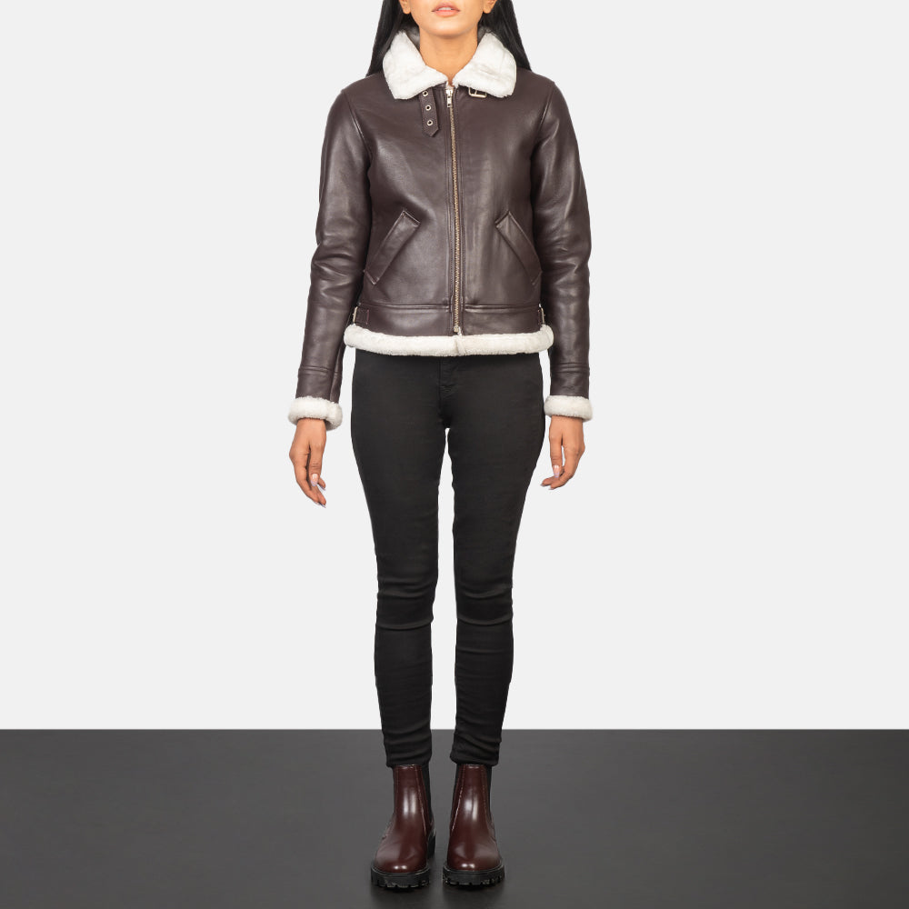 Sherilyn B-3 Nero Bomber in Pelle da Donna – Vista prodotto alternativa 3