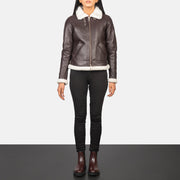 Sherilyn B-3 Nero Bomber in Pelle da Donna – Vista prodotto alternativa 3