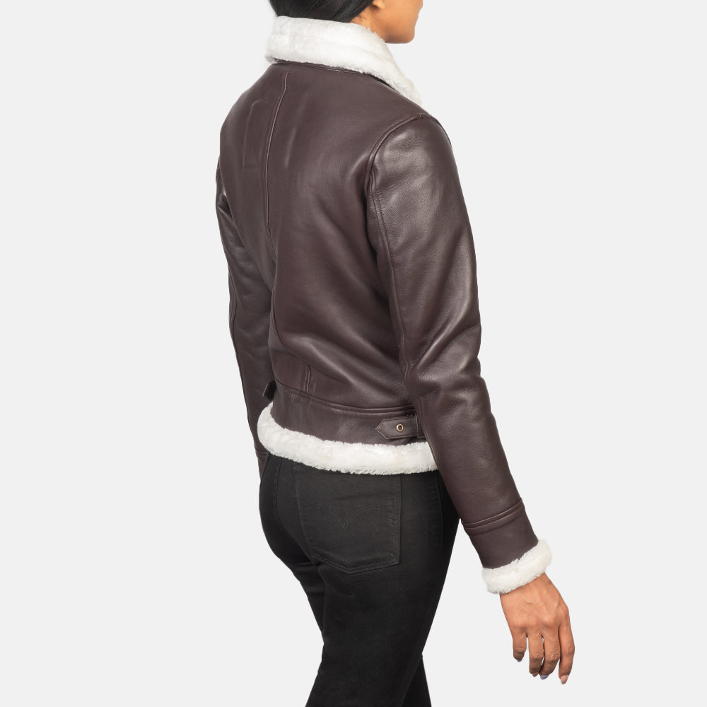 Sherilyn B-3 Nero Bomber in Pelle da Donna – Vista prodotto alternativa 5