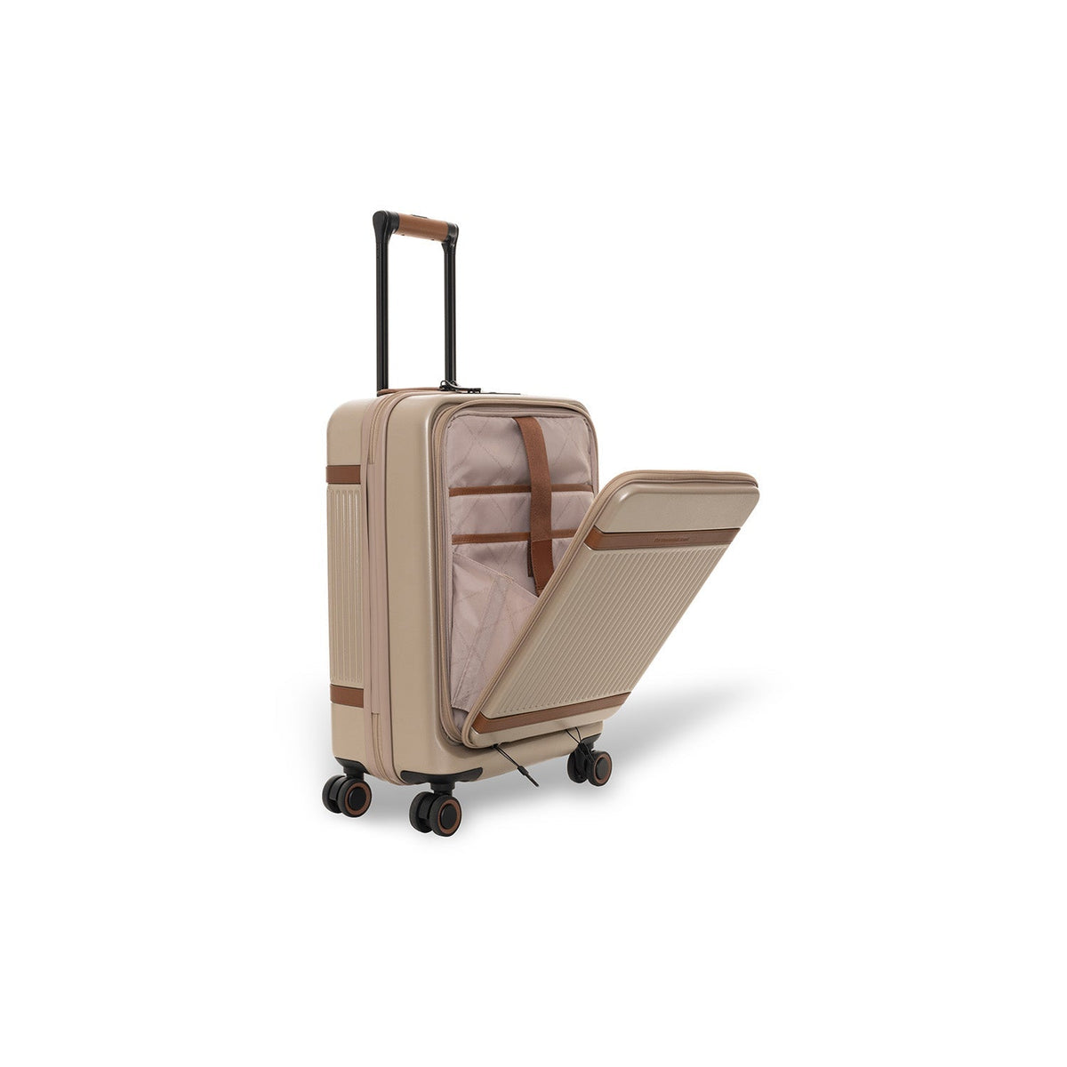 Hand Luggage Suitcase Front Pocket Zuna - Lateral Side Profile View Showing Sleeve Cut &amp; Athletic Taper Fit