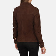 
Suzy Trucker Marrone Giacca in Pelle da Donna – alternate product view 5