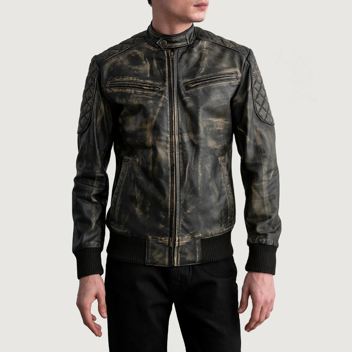 Sven Bomber in Pelle da Uomo – Vista prodotto alternativa 3