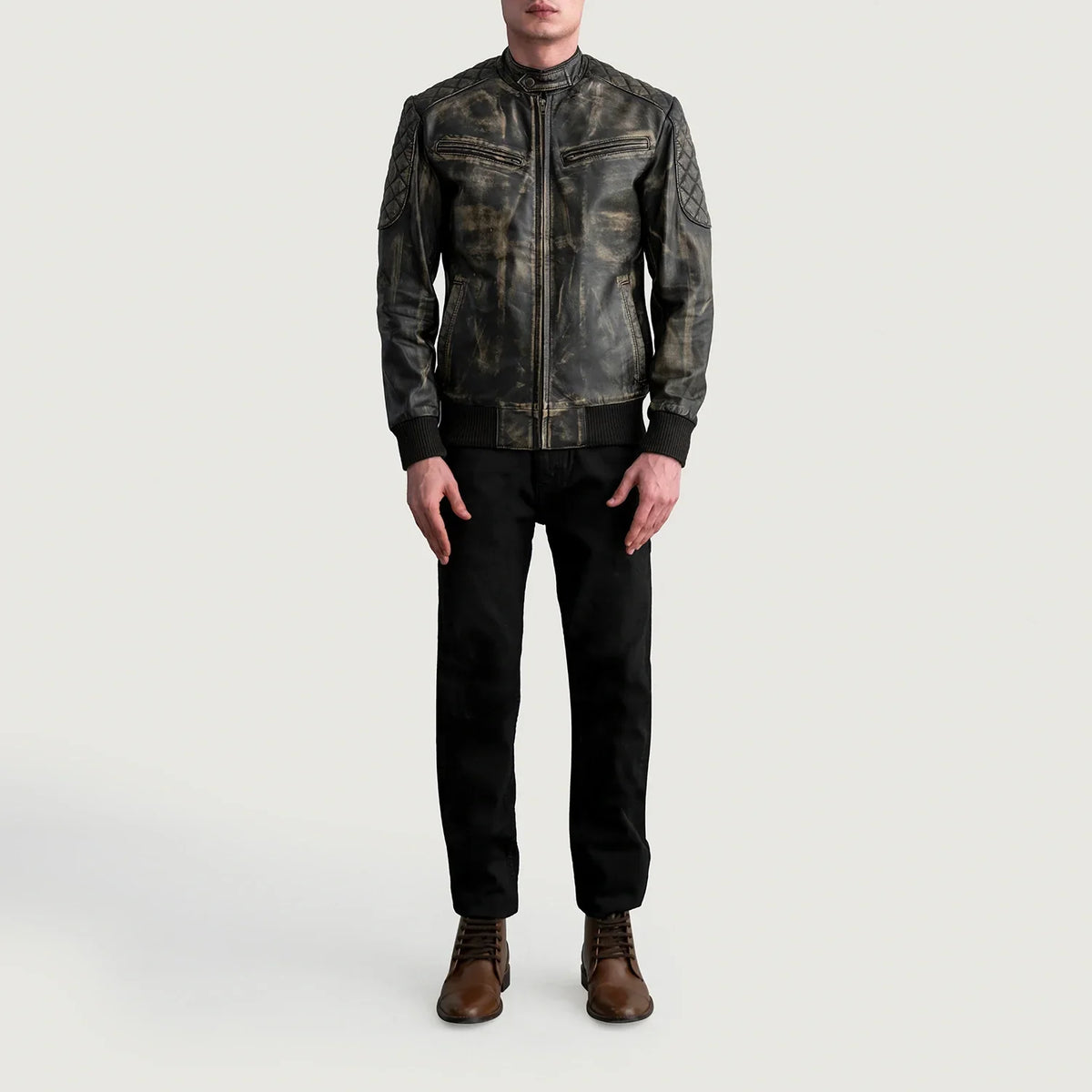 Sven Bomber in Pelle da Uomo – Vista prodotto alternativa 4