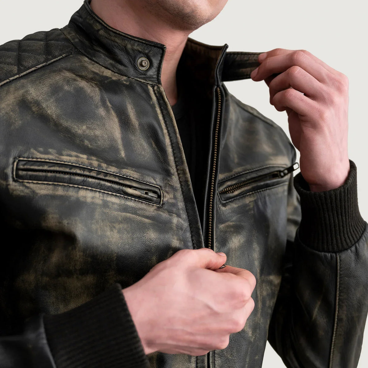 Sven Bomber in Pelle da Uomo – Vista prodotto alternativa 5