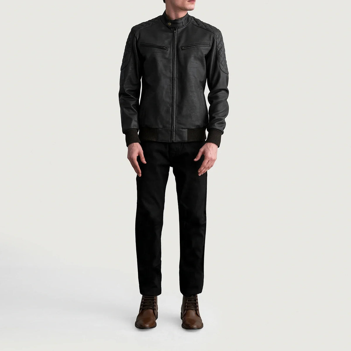 Sven Bomber in Pelle da Uomo – Vista prodotto alternativa 4