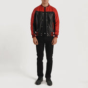 
Terrance Nero Varsity Giacca in Pelle da Uomo – alternate product view 5
