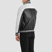 
Terrance Nero Varsity Giacca in Pelle da Uomo – alternate product view 5