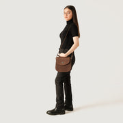 
The Sandra Vintage Cuoio Leather Saddle Bag – alternate product view 9