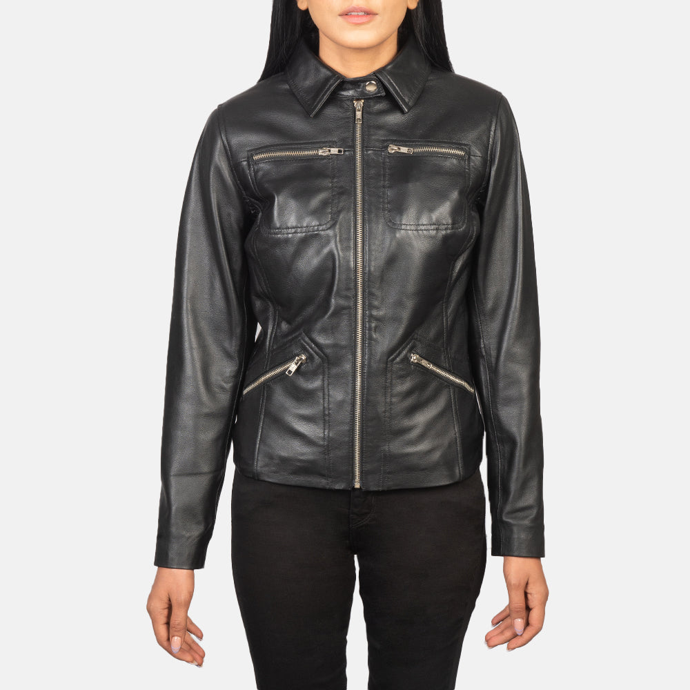 Tomachi Rosso Giacca in Pelle da Donna – Vista prodotto alternativa 4