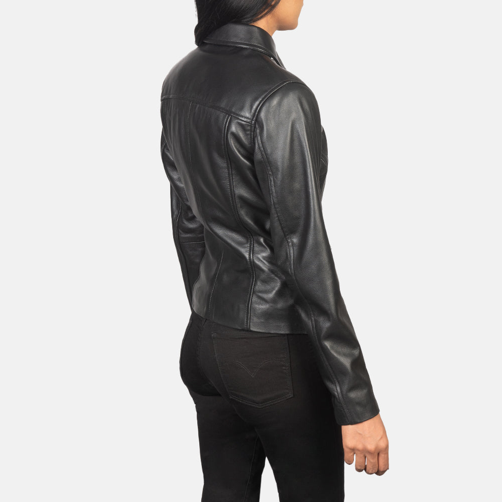 Tomachi Rosso Giacca in Pelle da Donna – Vista prodotto alternativa 5