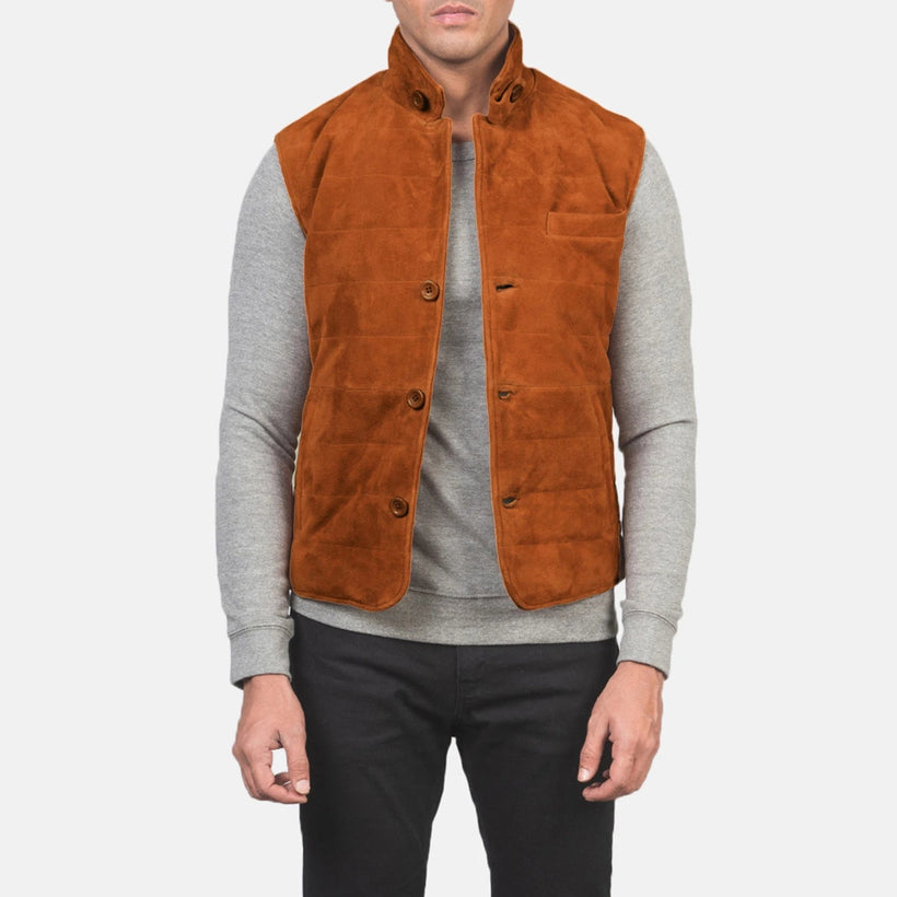 Tony Marrone Suede Vest da Uomo