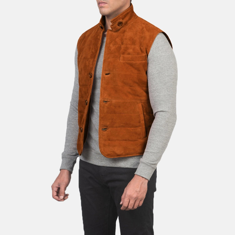 Tony Marrone Suede Vest da Uomo