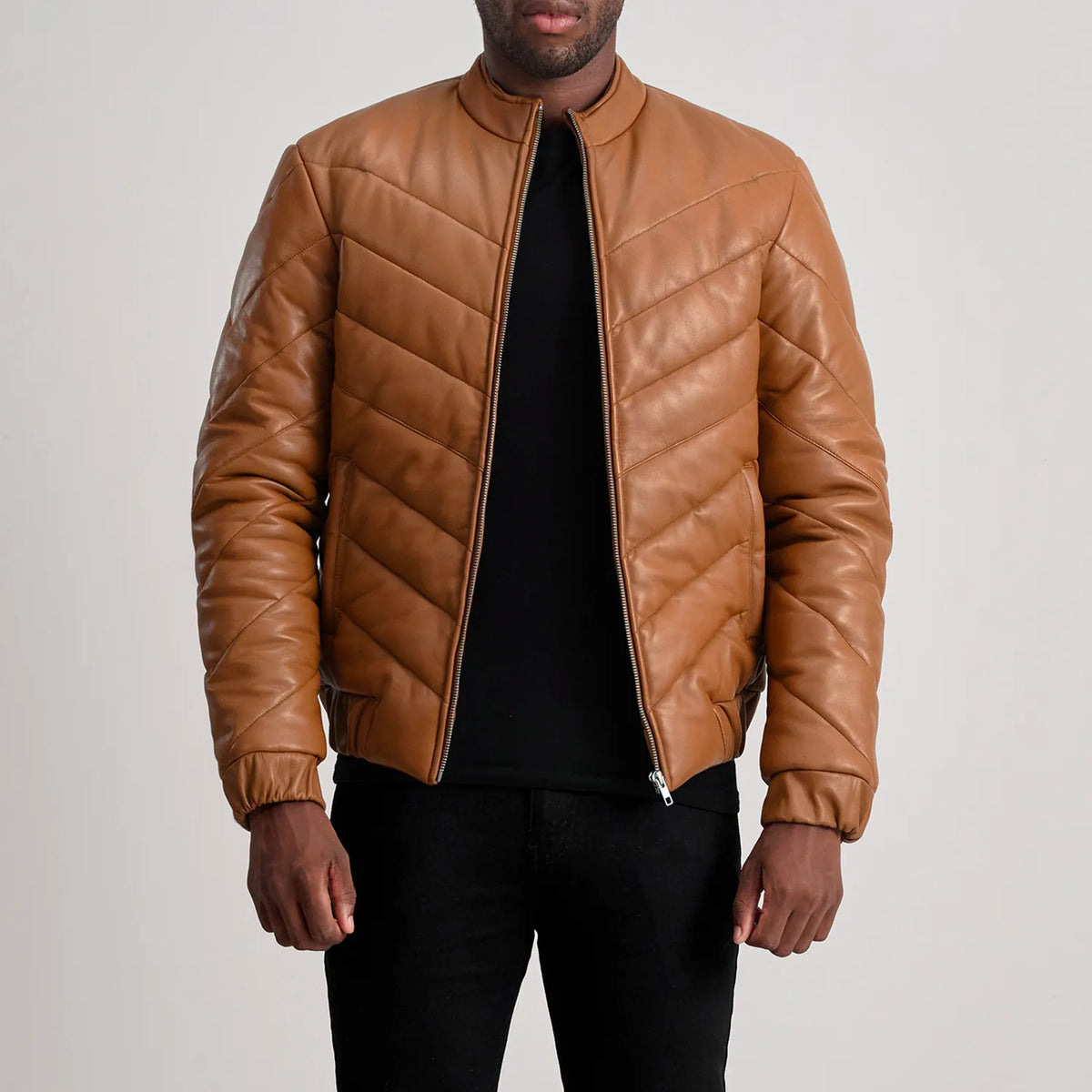 Travis Giacca in Pelle da Uomo – Vista prodotto alternativa 1