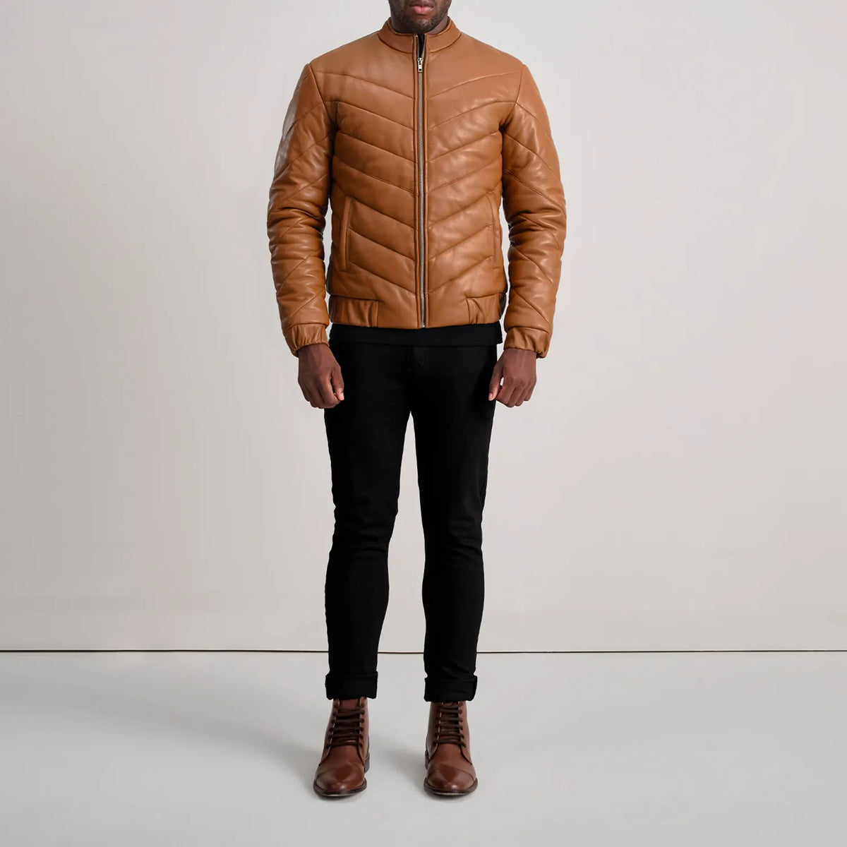 Travis Giacca in Pelle da Uomo – Vista prodotto alternativa 3