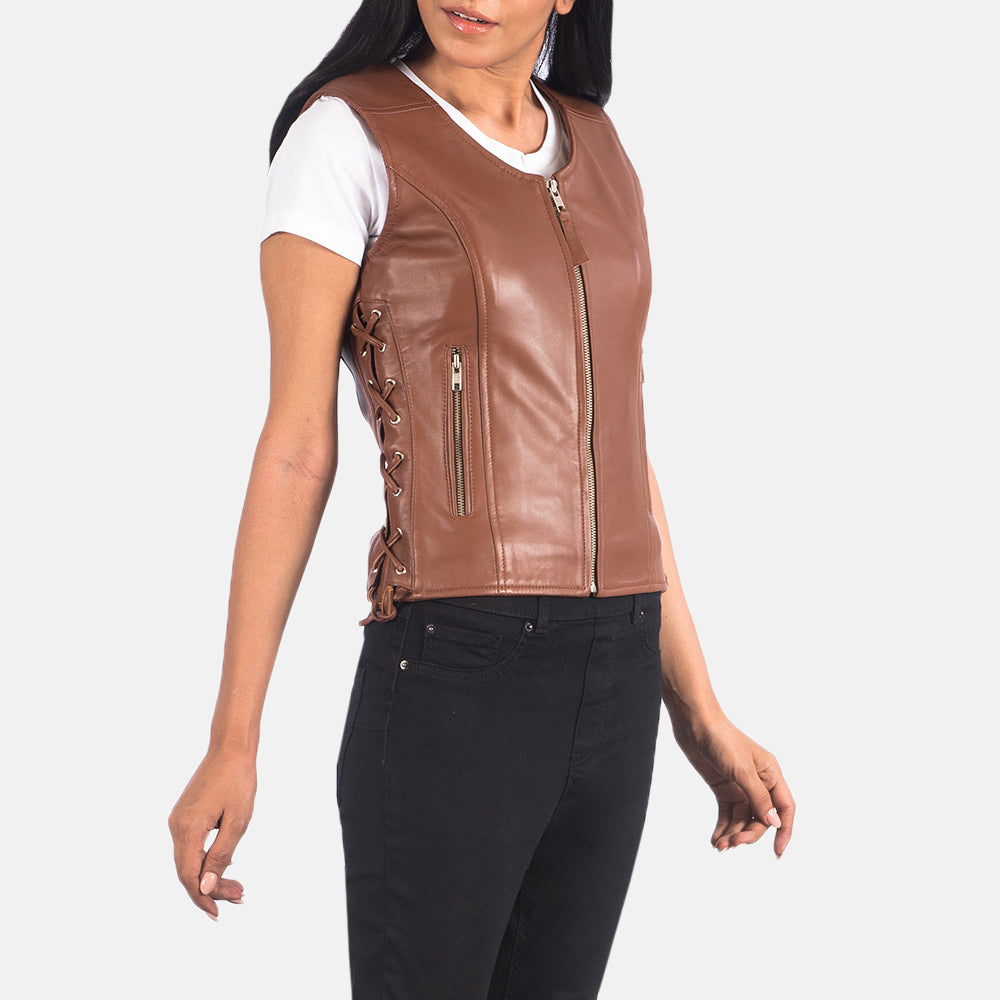 Vista interna Showing Quilted Polyester Lining &amp; Dual Inside Utility Storage Pockets