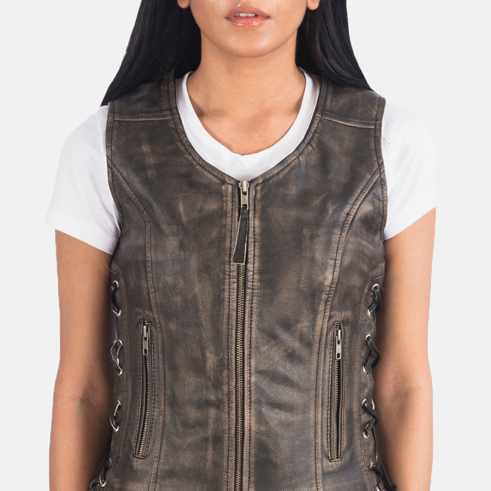 
Vista interna Showing Quilted Polyester Lining & Due tasche interne funzionali