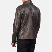 Vincent Nero Giacca Biker in Pelle da Uomo – Vista prodotto alternativa 5