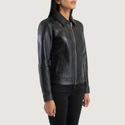 Vixen Classic Collar Giacca in Pelle da Donna – Vista prodotto alternativa 2
