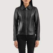 Vixen Classic Collar Giacca in Pelle da Donna – Vista prodotto alternativa 4