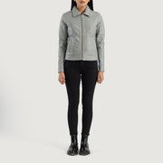 Vixen Classic Collar Giacca in Pelle da Donna – Vista prodotto alternativa 3