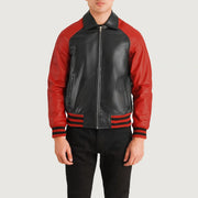 Walton Varsity Giacca in Pelle da Uomo – Vista prodotto alternativa 4