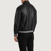 Walton Varsity Giacca in Pelle da Uomo – Vista prodotto alternativa 5