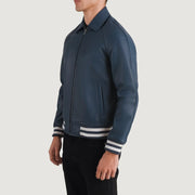Walton Varsity Giacca in Pelle da Uomo – Vista prodotto alternativa 2