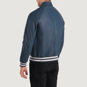 Walton Varsity Giacca in Pelle da Uomo – Vista prodotto alternativa 6