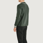 Willis Varsity Giacca in Pelle da Uomo – Vista prodotto alternativa 5