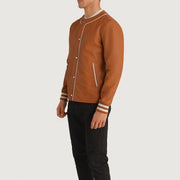Willis Varsity Giacca in Pelle da Uomo – Vista prodotto alternativa 2