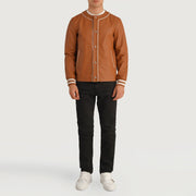 Willis Varsity Giacca in Pelle da Uomo – Vista prodotto alternativa 3