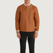 Willis Varsity Giacca in Pelle da Uomo – Vista prodotto alternativa 4
