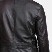Vera pelle bovina with Pull-up Finish Grain Texture &amp; Heavy-Duty Seam Stitching Detail