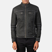 Youngster Giacca Biker in Pelle da Uomo – Vista prodotto alternativa 3