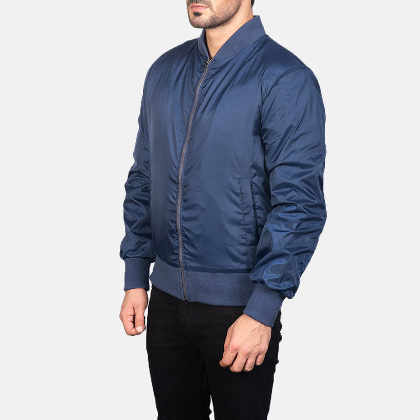 Zack Blu Bomber in Pelle da Uomo