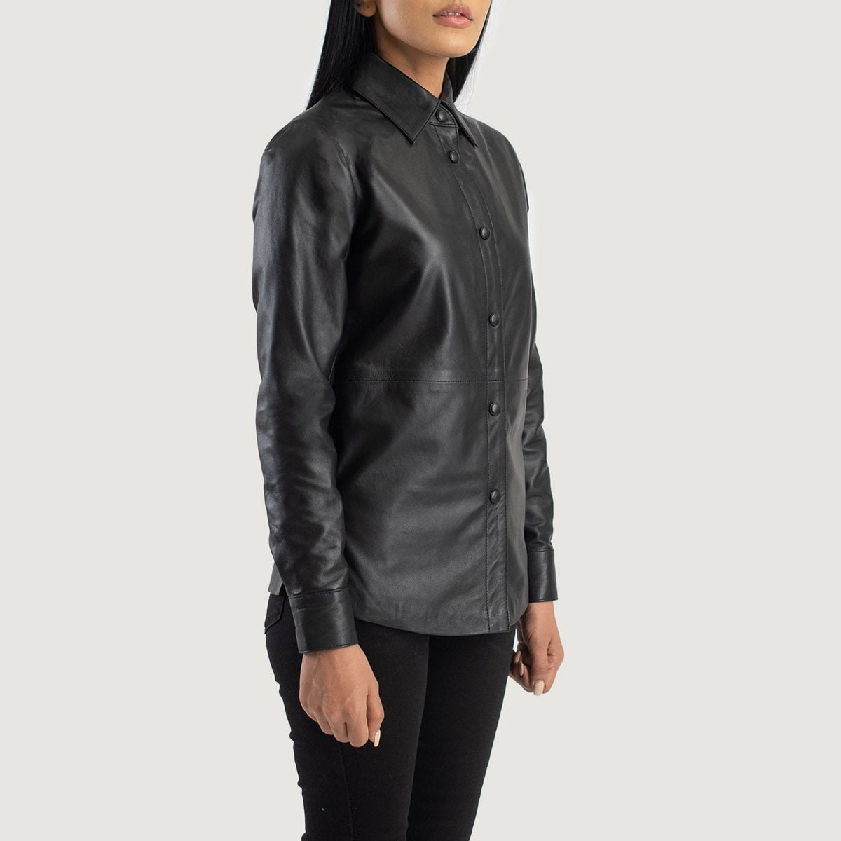 Zenith Shirt Giacca in Pelle da Donna – Vista prodotto alternativa 2