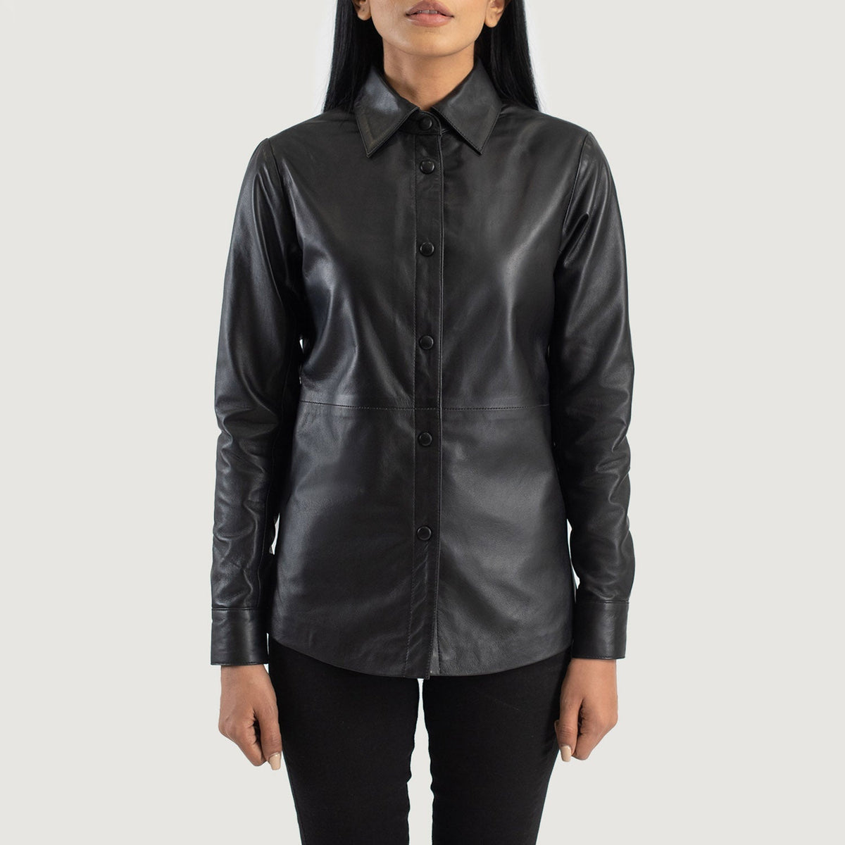 Zenith Shirt Giacca in Pelle da Donna – Vista prodotto alternativa 4