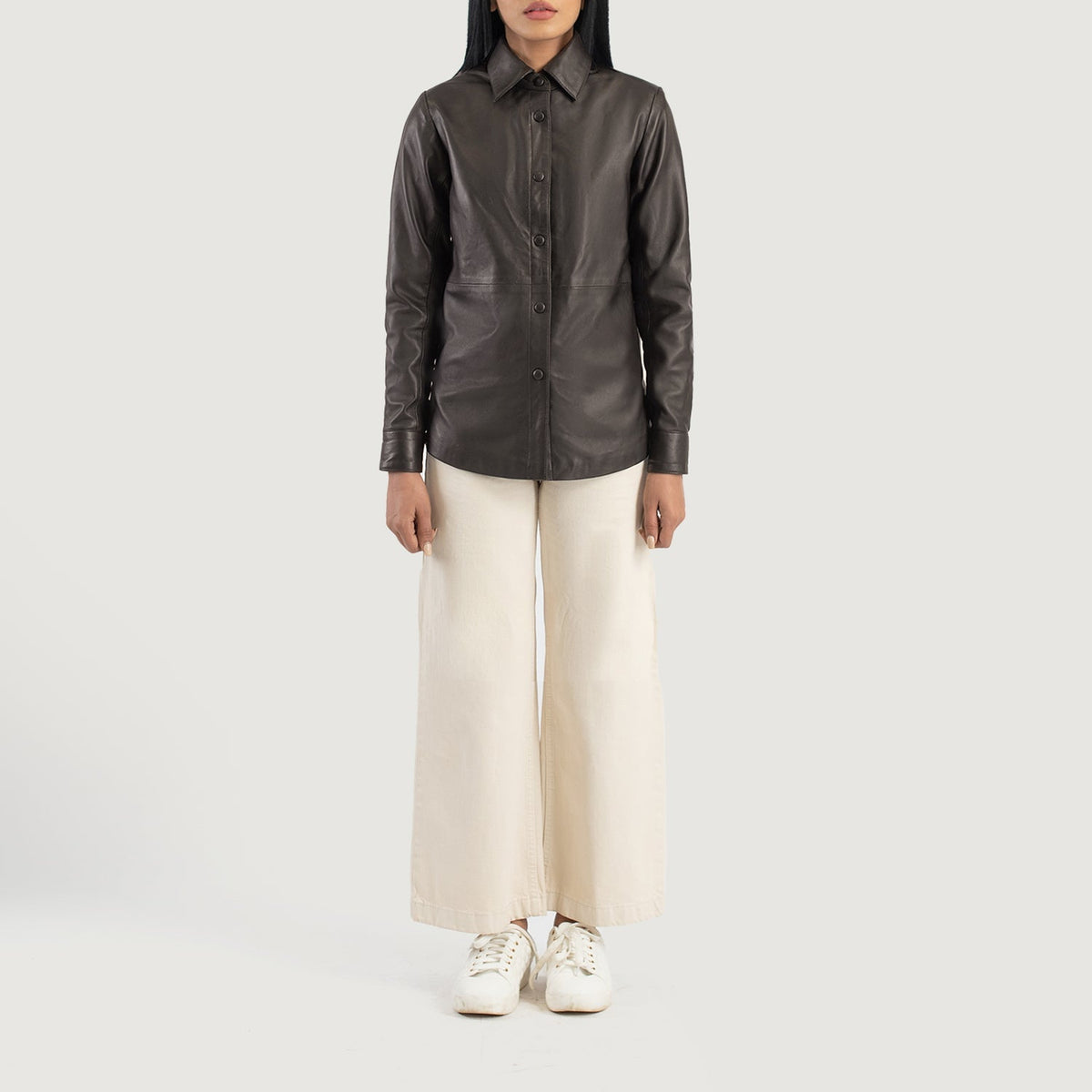 Zenith Shirt Giacca in Pelle da Donna – Vista prodotto alternativa 3