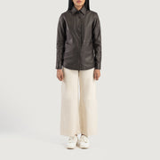 Zenith Shirt Giacca in Pelle da Donna – Vista prodotto alternativa 3
