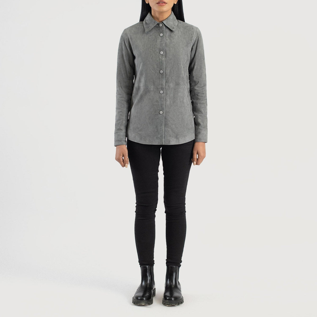 Zenith Shirt Giacca in Pelle da Donna – Vista prodotto alternativa 3