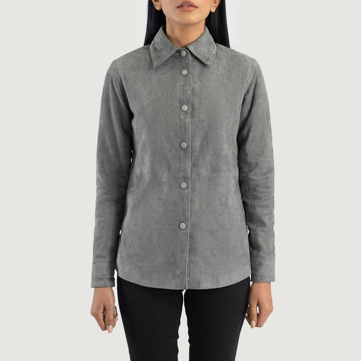 Zenith Shirt Giacca in Pelle da Donna – Vista prodotto alternativa 4