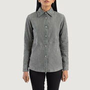 Zenith Shirt Giacca in Pelle da Donna – Vista prodotto alternativa 4