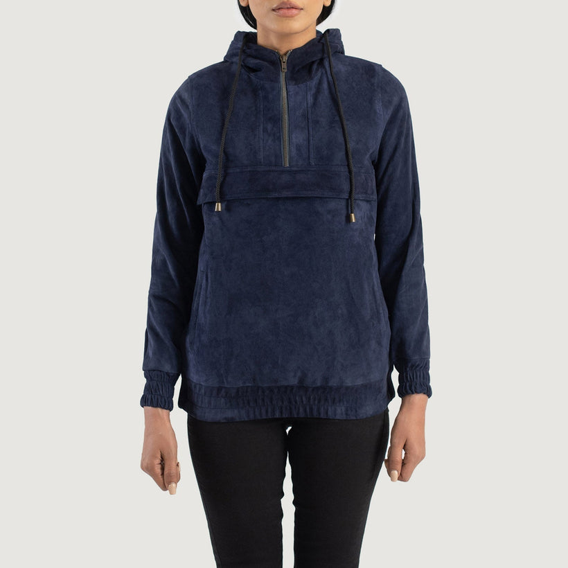 Zest Hooded Pullover Giacca in Pelle da Donna